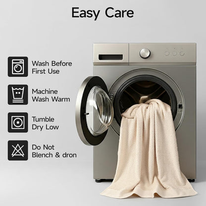 Luxury Bath Towel Set of 8, 100% Cotton Bathroom Towels Set with 2 Bath Towels, 2 Hand Towels, 4 Washcloths, Ultra Soft Highly Absorbent Towels for Bathroom, Gym, Hotel, Spa, Brown