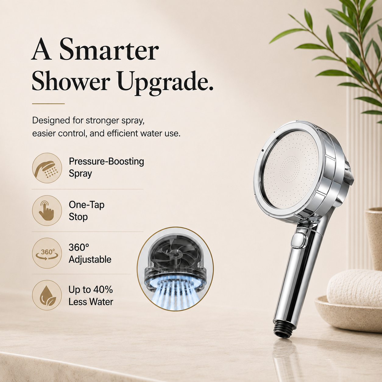 AquaFlow Luxe Shower Head