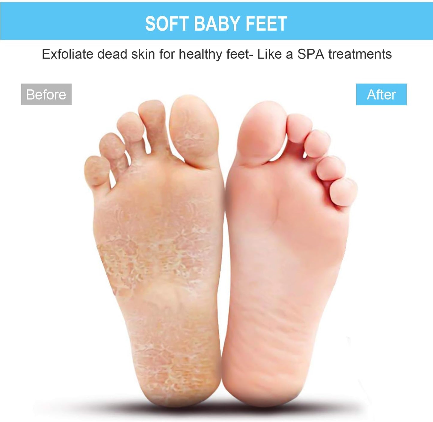 Larger Shower Foot Scrubber Mat with Non-Slip Suction Cups- Cleans, Smooths, Exfoliates & Massages Your Feet without Bending, Improve Foot Circulation & Soothes Tired Feet- Black